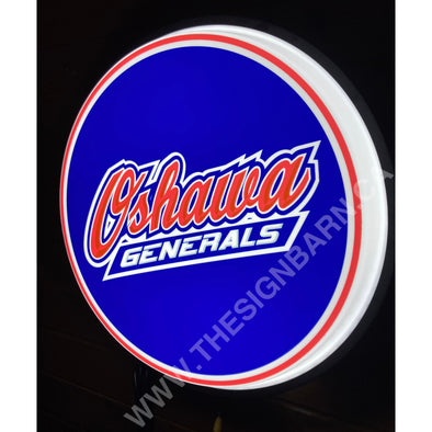 Oshawa Generals 18’’ Backlit Led Button Sign 18” Led Buttons