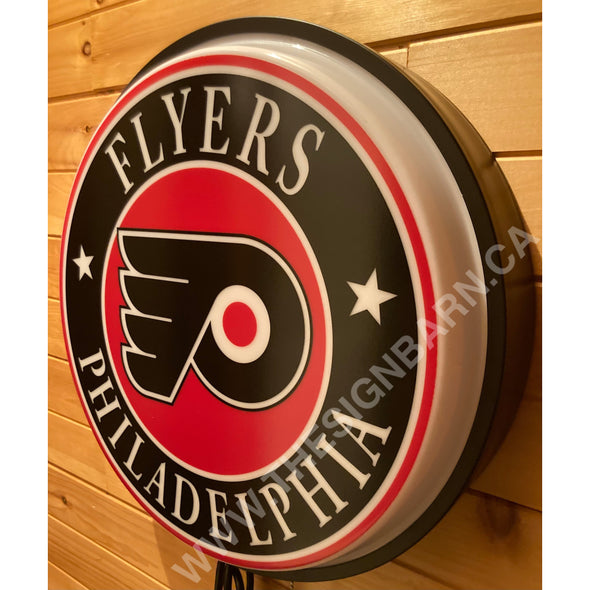 Philadelphia Flyers 18’’ Backlit Led Button Sign Design 18” Led Buttons