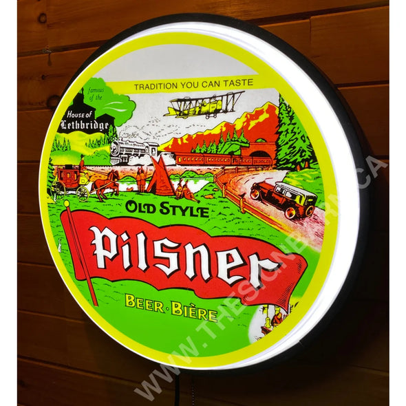 Pilsner Beer 18’’ Backlit Led Button Sign Design #W7072 18” Led Buttons