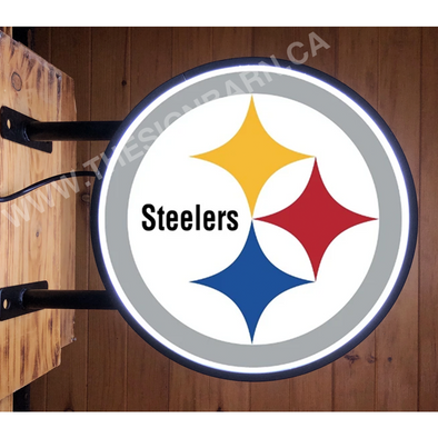 Pittsburg Steelers Design #F5075 Led Fixed Flange Sign