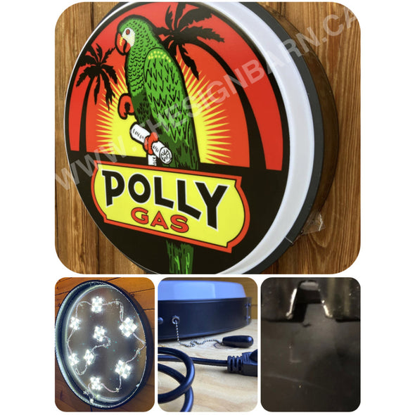 Polly Gas 30’’ Backlit Led Button Sign Design #Bb7084 Led