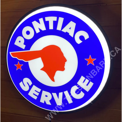 Pontiac 18’’ Backlit Led Button Sign Design #W5053 18” Led Buttons