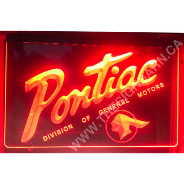 Pontiac Design #L100 Lighted Sign