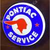 Pontiac Service 30’’ Backlit Led Button Sign Design #Bb5053 Led