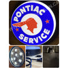 Pontiac Service 30’’ Backlit Led Button Sign Design #Bb5053 Led