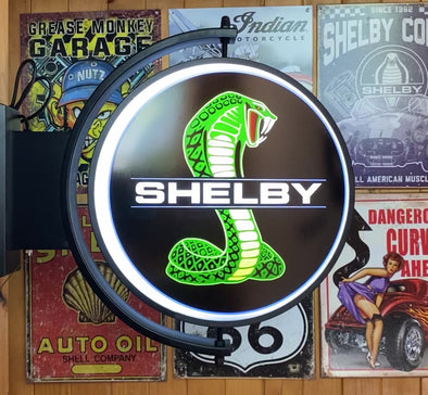 Shelby Cobra 24” Rotating LED Lighted Sign Design #S7163