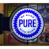 Pure Oil 24’’ Rotating Led Lighted Sign Design #S7194 Pivoting With Switch