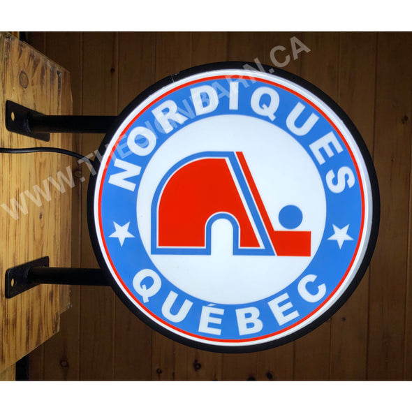 Quebec Nordiques Design #F5074 Led Fixed Flange Sign