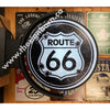 Route 66 24’’ Rotating Led Lighted Sign Design #S5007 Pivoting With Switch