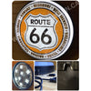 Route 66 30’’ Backlit Led Button Sign Design #Bb5012 Led