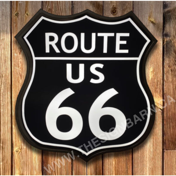 Route 66 Backlit Led Shield Sign Design #D7081 18’’ Led