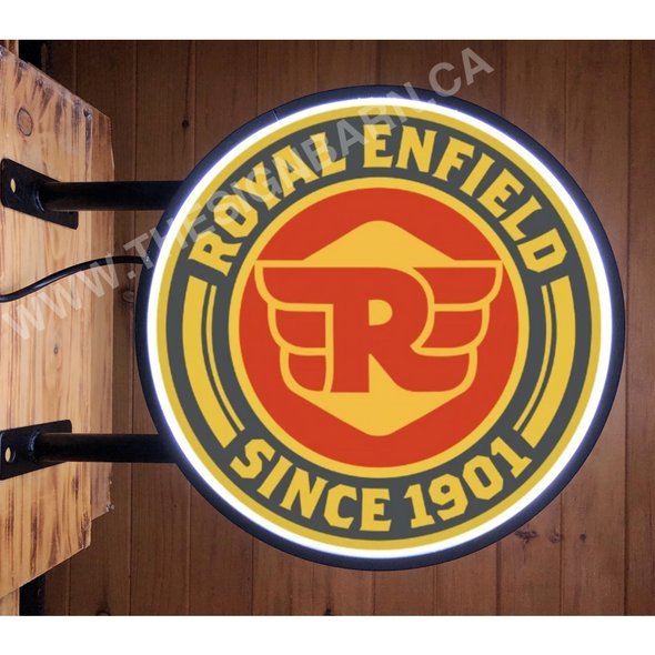 Royal Enfield 20’’ Led Fixed Flange Sign Design #F5065 Led Sign