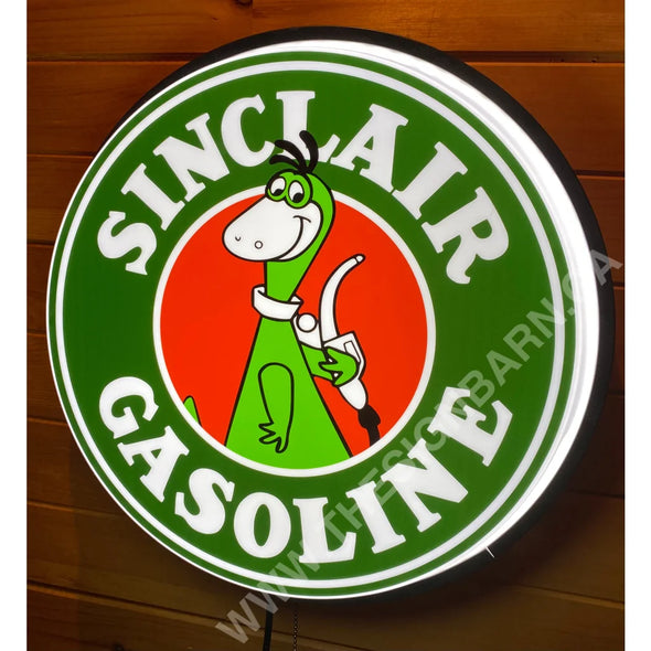 Sinclair Gasoline 18’’ Backlit Led Button Sign Design #W7137 18” Led Buttons