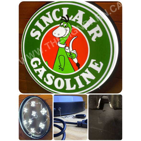 Sinclair Gasoline 30’’ Backlit Led Button Sign Design #Bb7137 Led