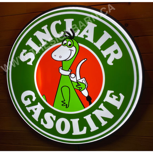 Sinclair Gasoline 30’’ Backlit Led Button Sign Design #Bb7137 Led