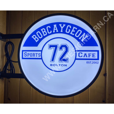 Sports Cafe Custom Designed 20’’ Fixed Flange Sign Led Sign