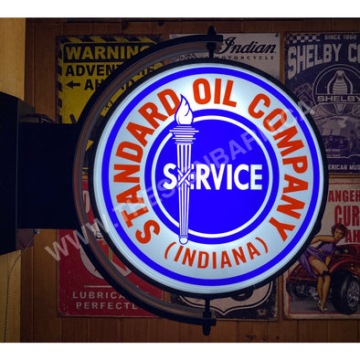 Standard Oil 24’’ Rotating Led Lighted Sign Design #S7147 Pivoting With Switch