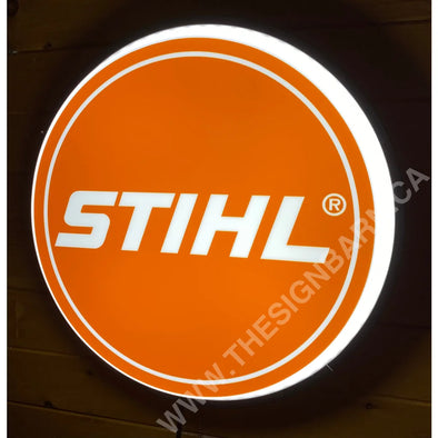 Stihl 18’’ Backlit Led Button Sign Design #W5046 18” Led Buttons