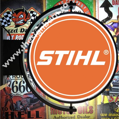 Stihl 24’’ Rotating Led Lighted Sign Design #S5046 Pivoting With Switch