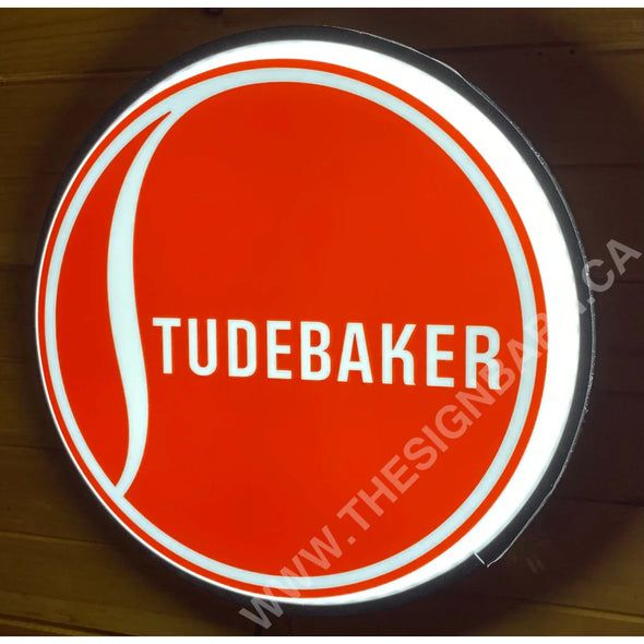 Studebaker 18’’ Backlit Led Button Sign Design #W7174 18” Led Buttons