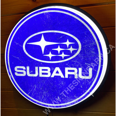 Subaru 18’’ Backlit Led Button Sign Design #W7076 18” Led Buttons