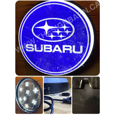 Subaru 30’’ Backlit Led Button Sign Design #Bb7076 Led