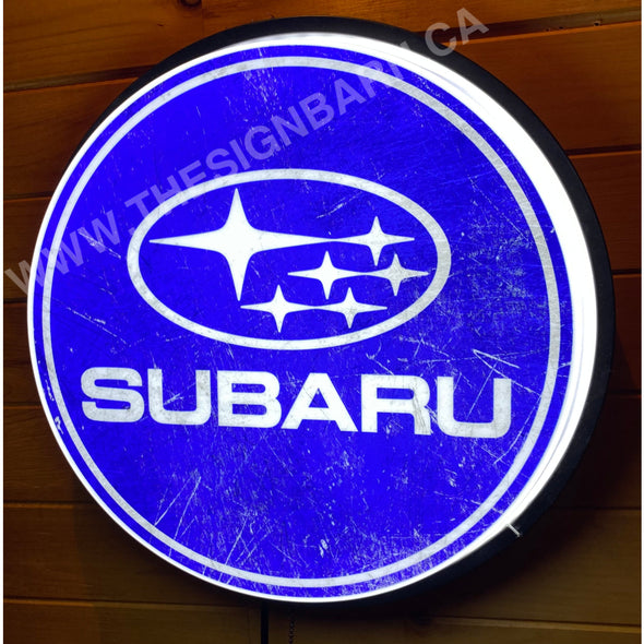 Subaru 30’’ Backlit Led Button Sign Design #Bb7076 Led