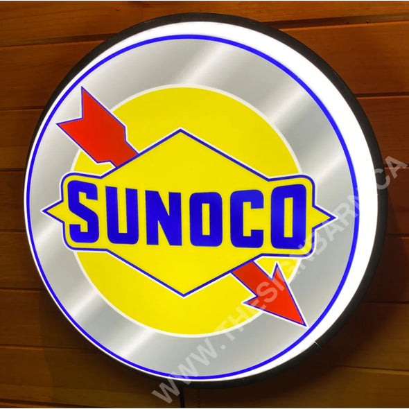 Sunoco 18’’ Backlit Led Button Sign Design #W7094 18” Led Buttons