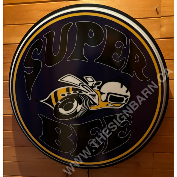 Super Bee 30’’ Backlit Led Button Sign Design #Bb7182 Led