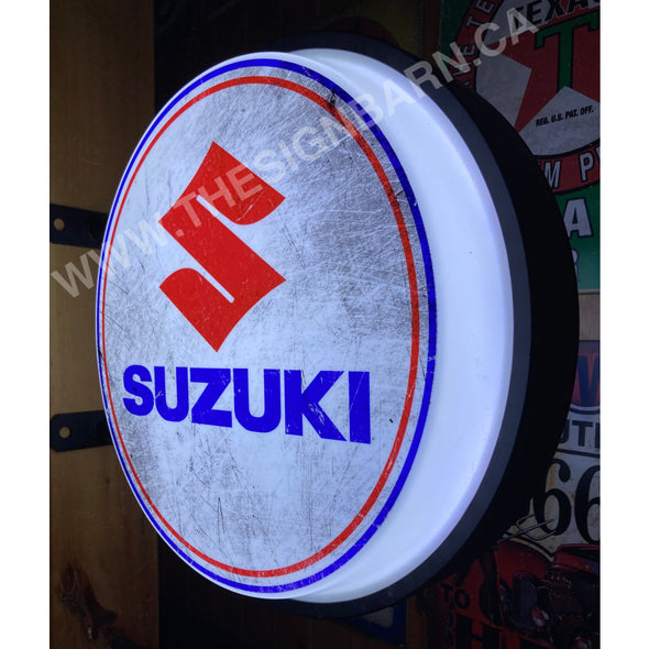 Suzuki 20’’ Led Fixed Flange Sign Design #F5049 Led Sign