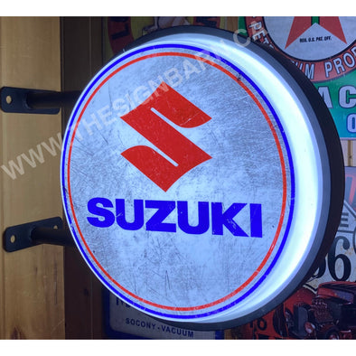 Suzuki 20’’ Led Fixed Flange Sign Design #F5049 Led Sign