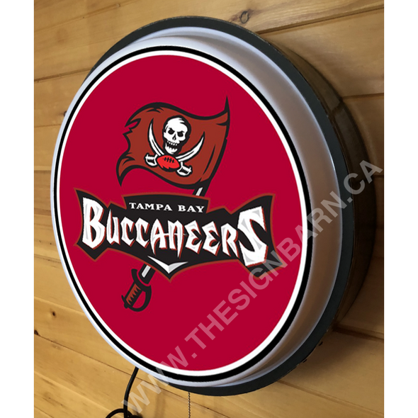 Tampa Bay Buccaneers 18’’ Backlit Led Button Sign Design #W5147 18” Led Buttons