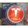 Tesla 24’’ Rotating Led Lighted Sign Design #S7089 Pivoting With Switch