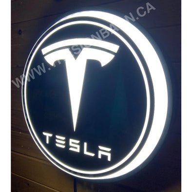 Tesla 30’’ Backlit Led Button Sign Design #Bb7089 Led