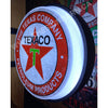 Texaco 20’’ Two Sided Led Fixed Flange Sign Design #F5008 Led Sign