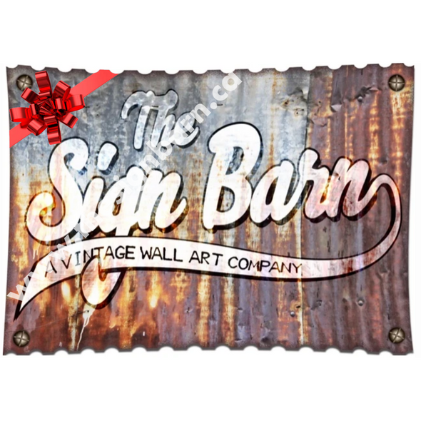 The Sign Barn Gift Card Card