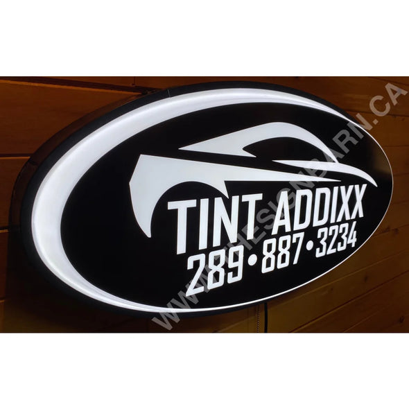 Tint Addixx Custom Designed 32’’ Oval Backlit Led Ovals