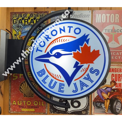 Toronto Blue Jays 24’’ Rotating Led Lighted Sign Design #S5064 Pivoting With Switch