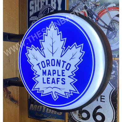 Toronto Maple Leafs Home And Away 20’’ Led Fixed Flange Sign Design #F7091 Led Sign