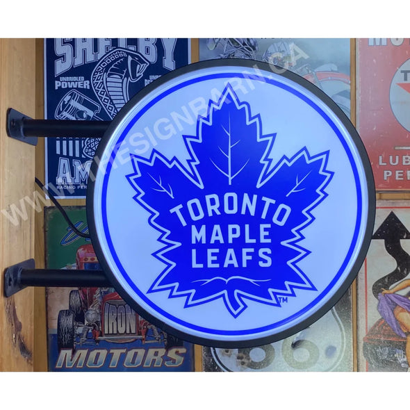 Toronto Maple Leafs Home And Away 20’’ Led Fixed Flange Sign Design #F7091 Led Sign