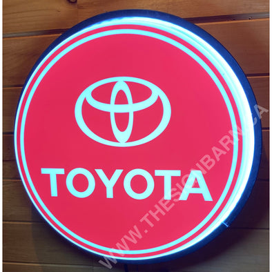 Toyota 18’’ Backlit Led Button Sign Design #W5042 18” Led Buttons