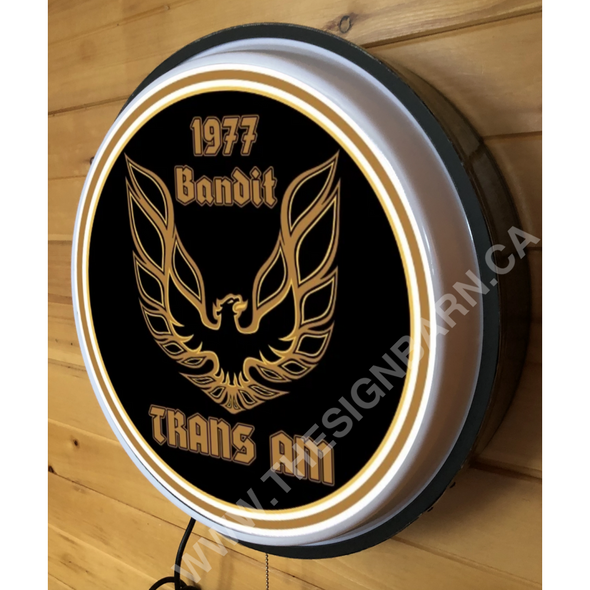 Trans Am Bandit 18’’ Backlit Led Button Sign Design #W5071 18” Led Buttons