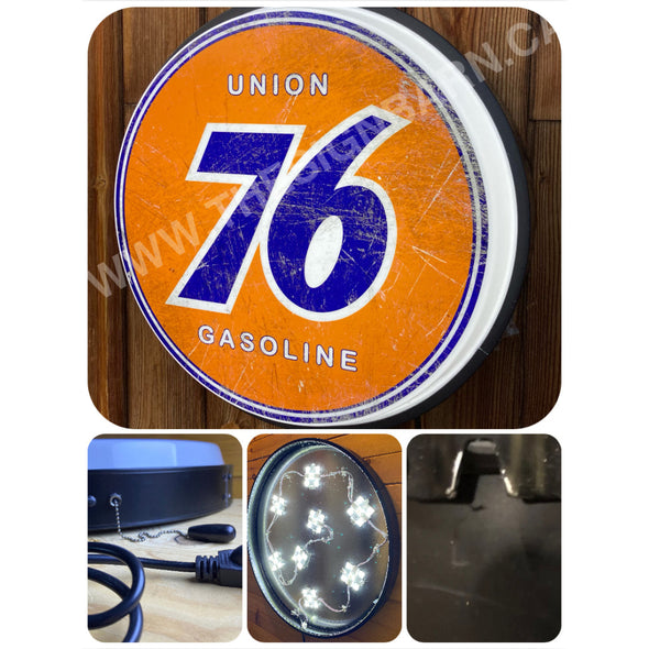 Union 76 30’’ Backlit Led Button Sign Design #Bb7091 Led