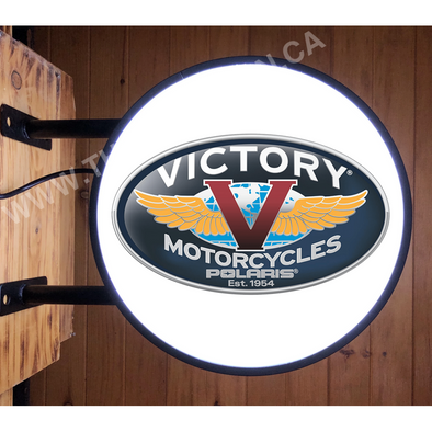 Victory Motorcycle 20’’ Led Fixed Flange Sign Design #F5085