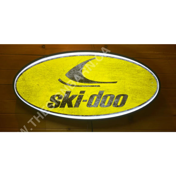 Vintage Ski-Doo 32’’ Backlit Led Oval Sign Design #V5005 Backlit Ovals