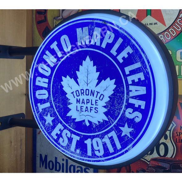 Vintage Toronto Maple Leafs 20’’ Led Fixed Flange Sign Design #F5127 Led Sign