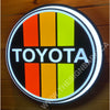 Vintage Toyota 18” Backlit Led Button Sign Design #W7185 Led Buttons