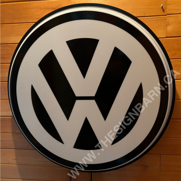 Volkswagen 30’’ Backlit Led Button Sign Design #Bb5081 Led