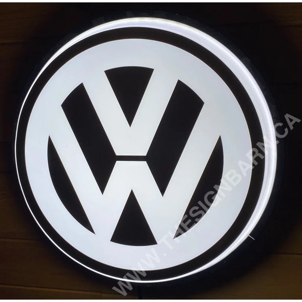 Volkswagen 30’’ Backlit Led Button Sign Design #Bb5081 Led