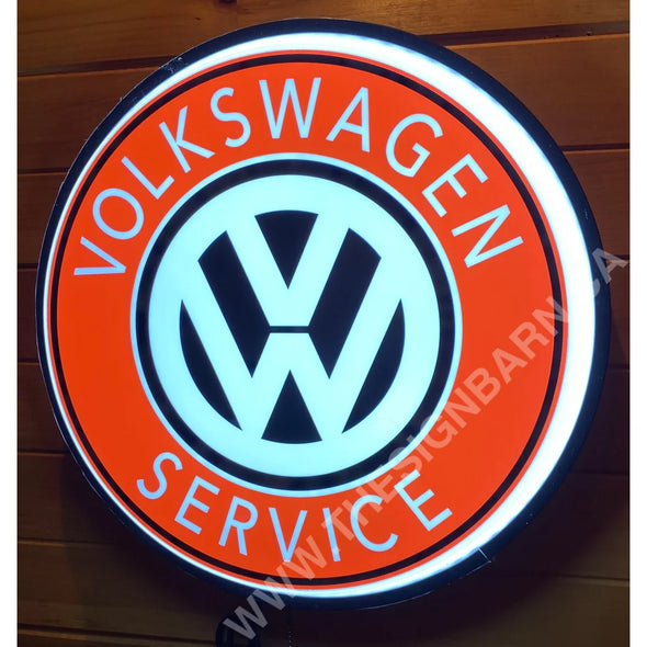 Volkswagen Service 18’’ Backlit Led Button Sign Design #W7187 18” Led Buttons